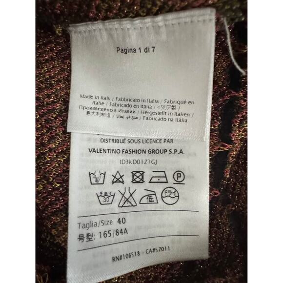 M Missoni Women’s Size 40 US 4 Small Pink Green & Yellow Knit Tank Bodycon Dress - Picture 8 of 8